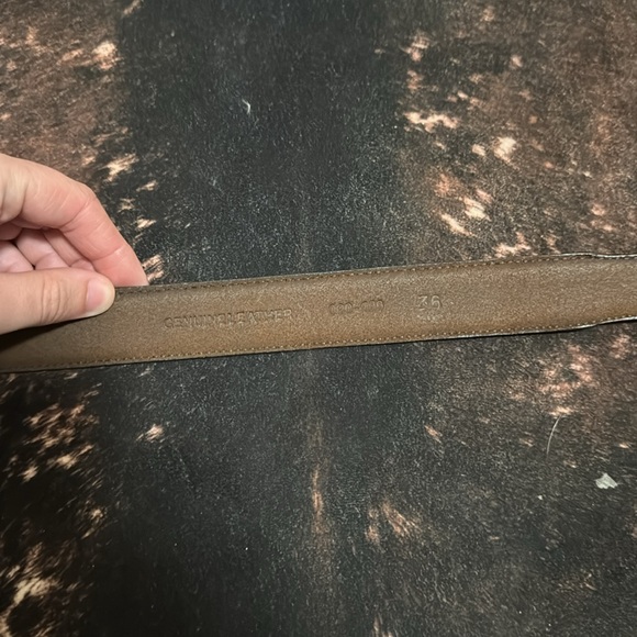 Genuine leather size 36 western belt vintage - Picture 2 of 2